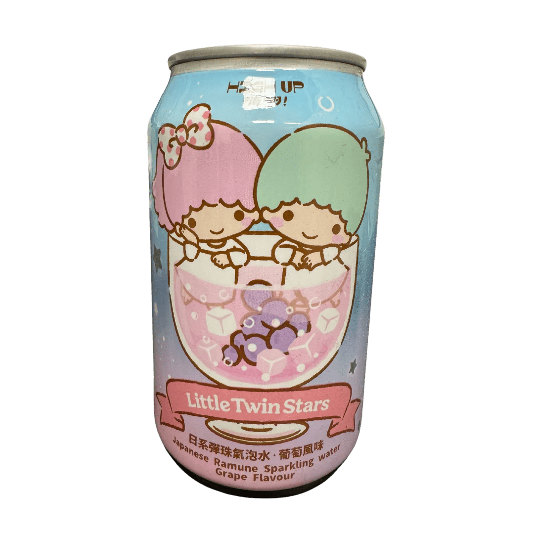 Sanrio Ramune Sparkling Water Grape Flavor 330ml - OVERRATED