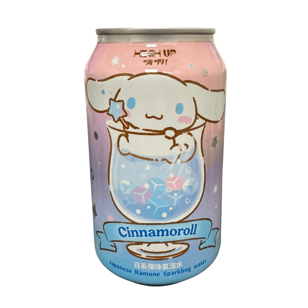 Sanrio Ramune Sparkling Water Grape Flavor 330ml - OVERRATED