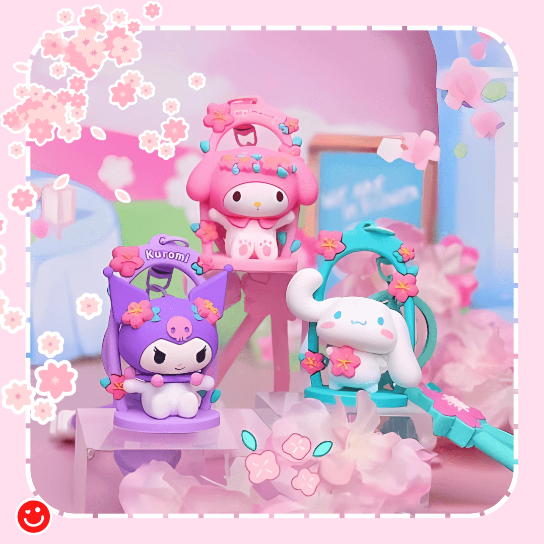 Sanrio Sakura Collection Adorable & Blooming Keychain - OVERRATED