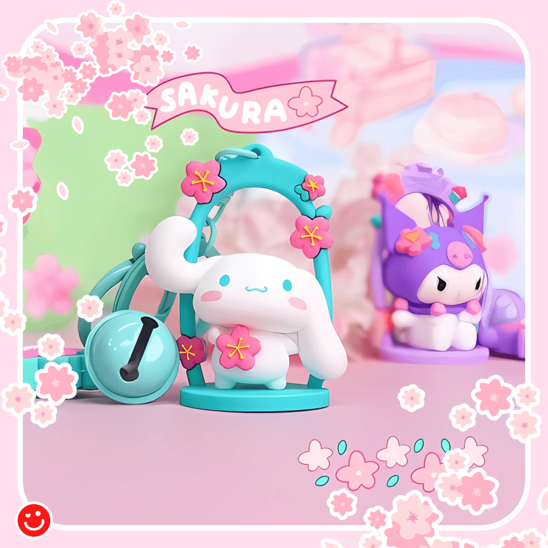 Sanrio Sakura Collection Adorable & Blooming Keychain - OVERRATED