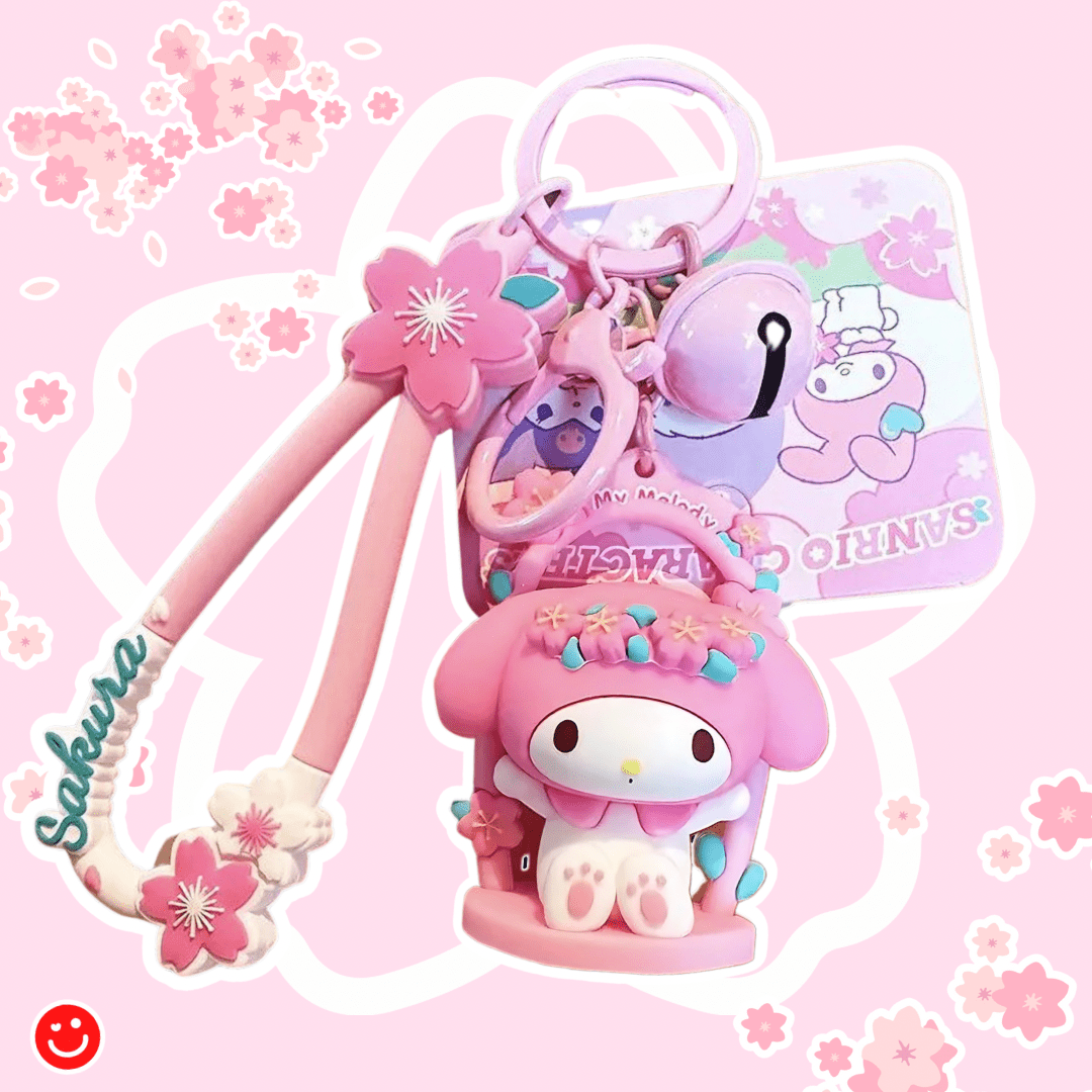 Sanrio Sakura Collection Adorable & Blooming Keychain - OVERRATED
