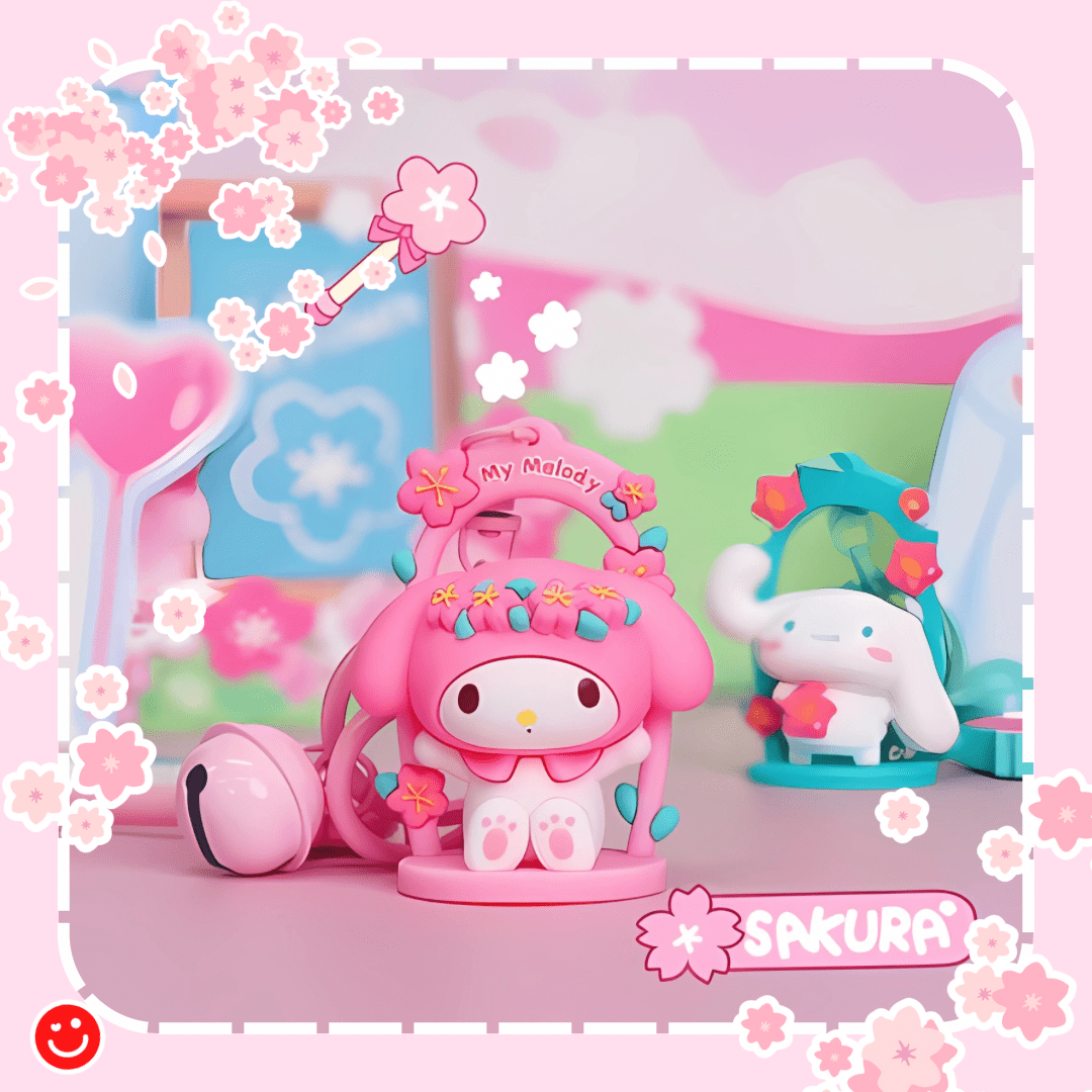 Sanrio Sakura Collection Adorable & Blooming Keychain - OVERRATED