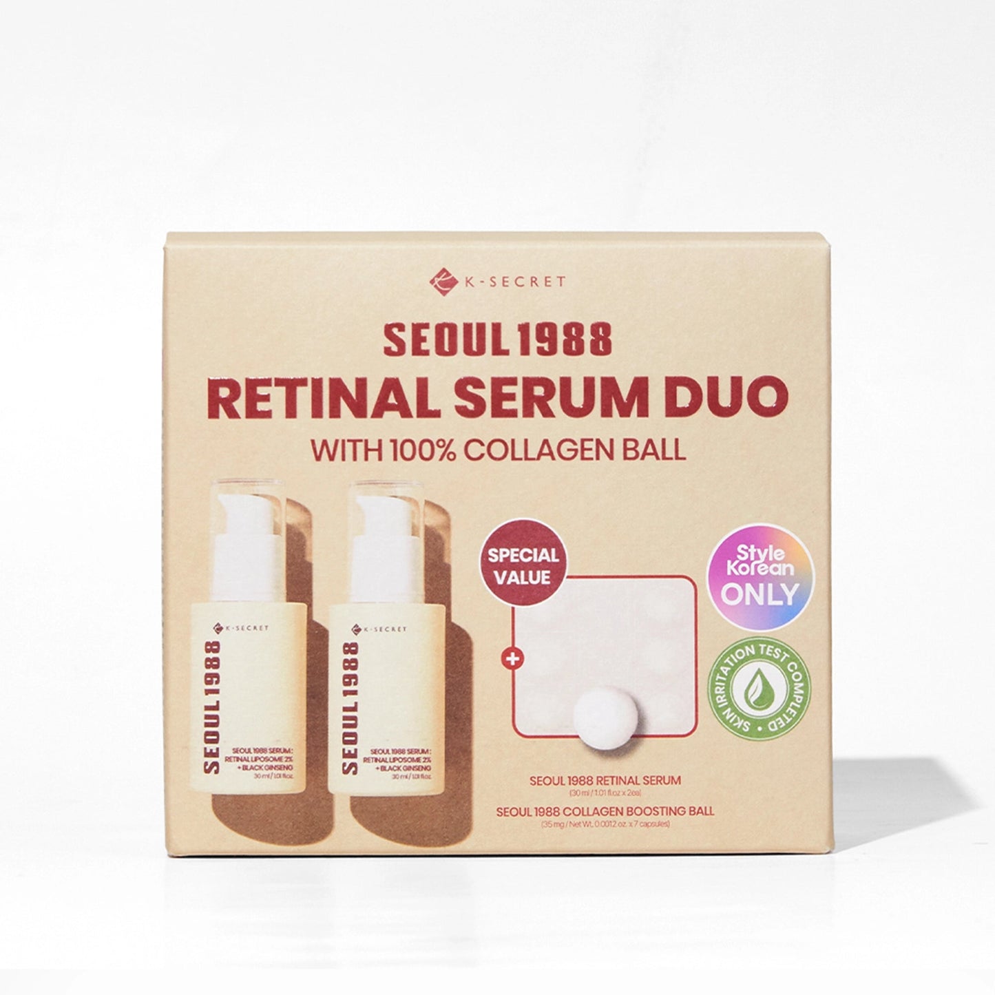 Korean retinal black ginseng serum bottle close up view - Overrated Korean Beauty & More