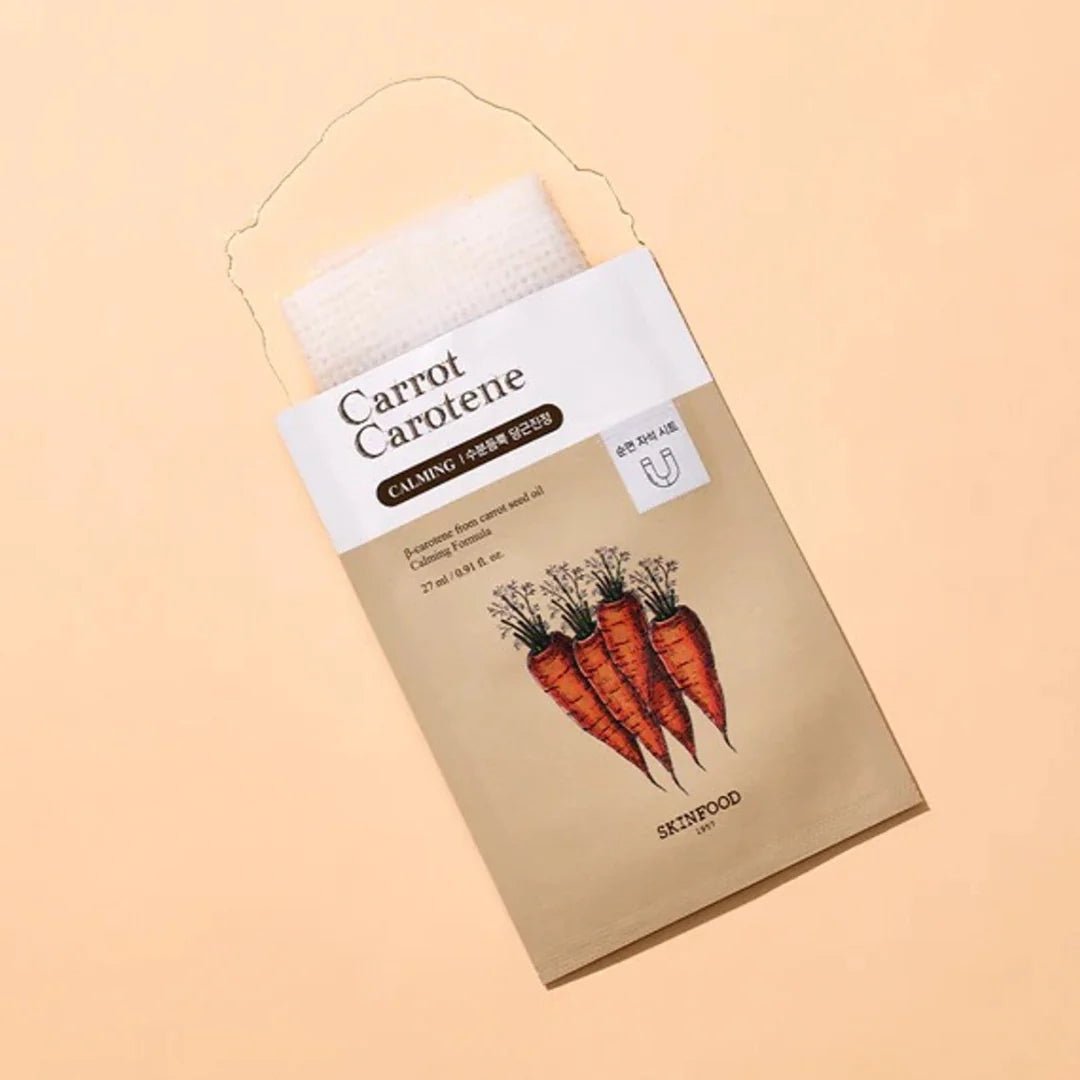 Skinfood Carrot Carotene Beauty Mask, 1 Sheet, 0.91 fl oz (27 ml) - OVERRATED