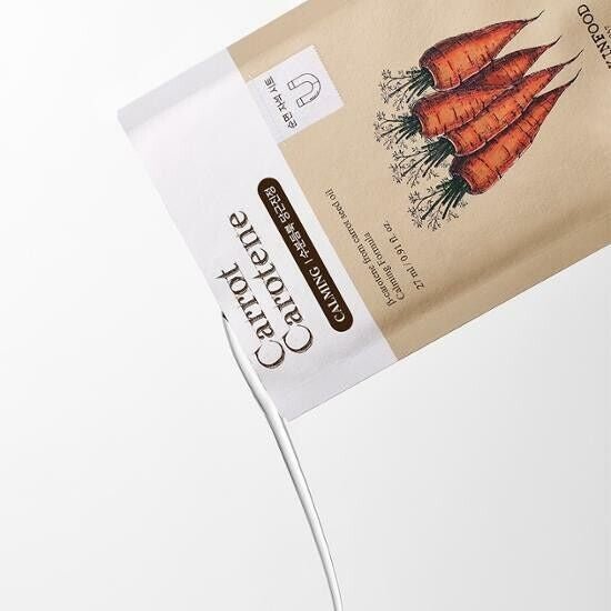 Skinfood Carrot Carotene Beauty Mask, 1 Sheet, 0.91 fl oz (27 ml) - OVERRATED