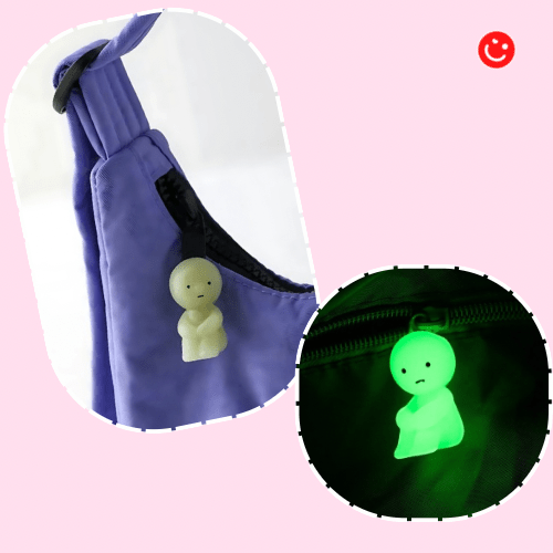 Smiski Glow - In - The - Dark ZipperBite Figure - OVERRATED