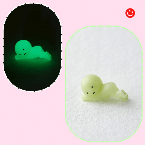 Smiski Glow - In - The - Dark ZipperBite Figure - OVERRATED