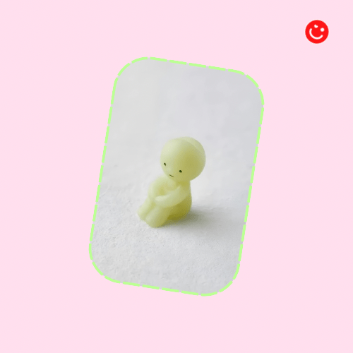 Smiski Glow - In - The - Dark ZipperBite Figure - OVERRATED