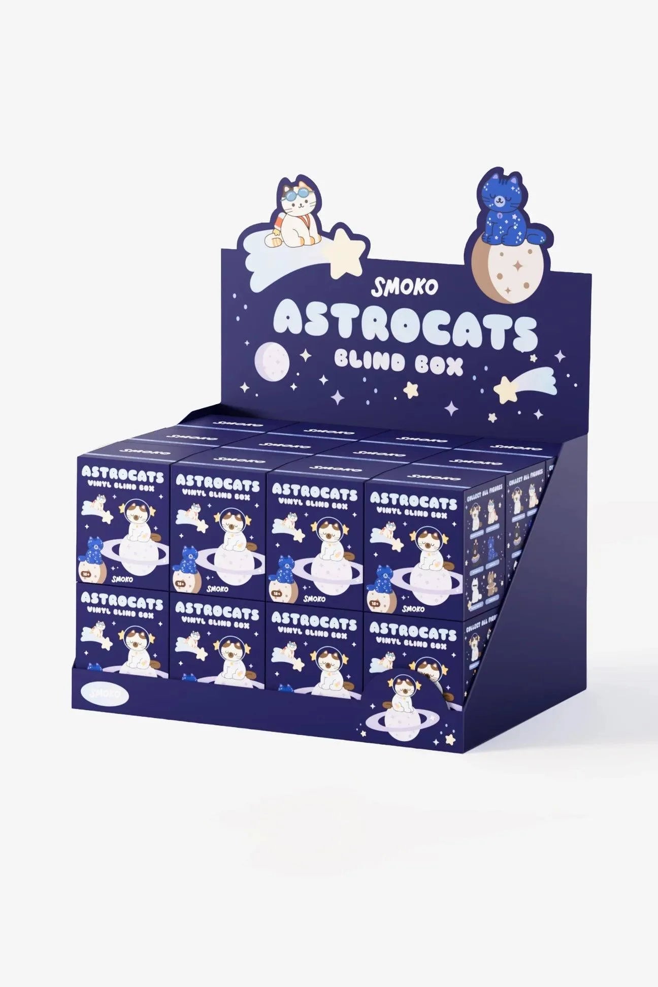 SMOKO Astro Cats Glow - in - the - Dark Figure Blind Box - OVERRATED