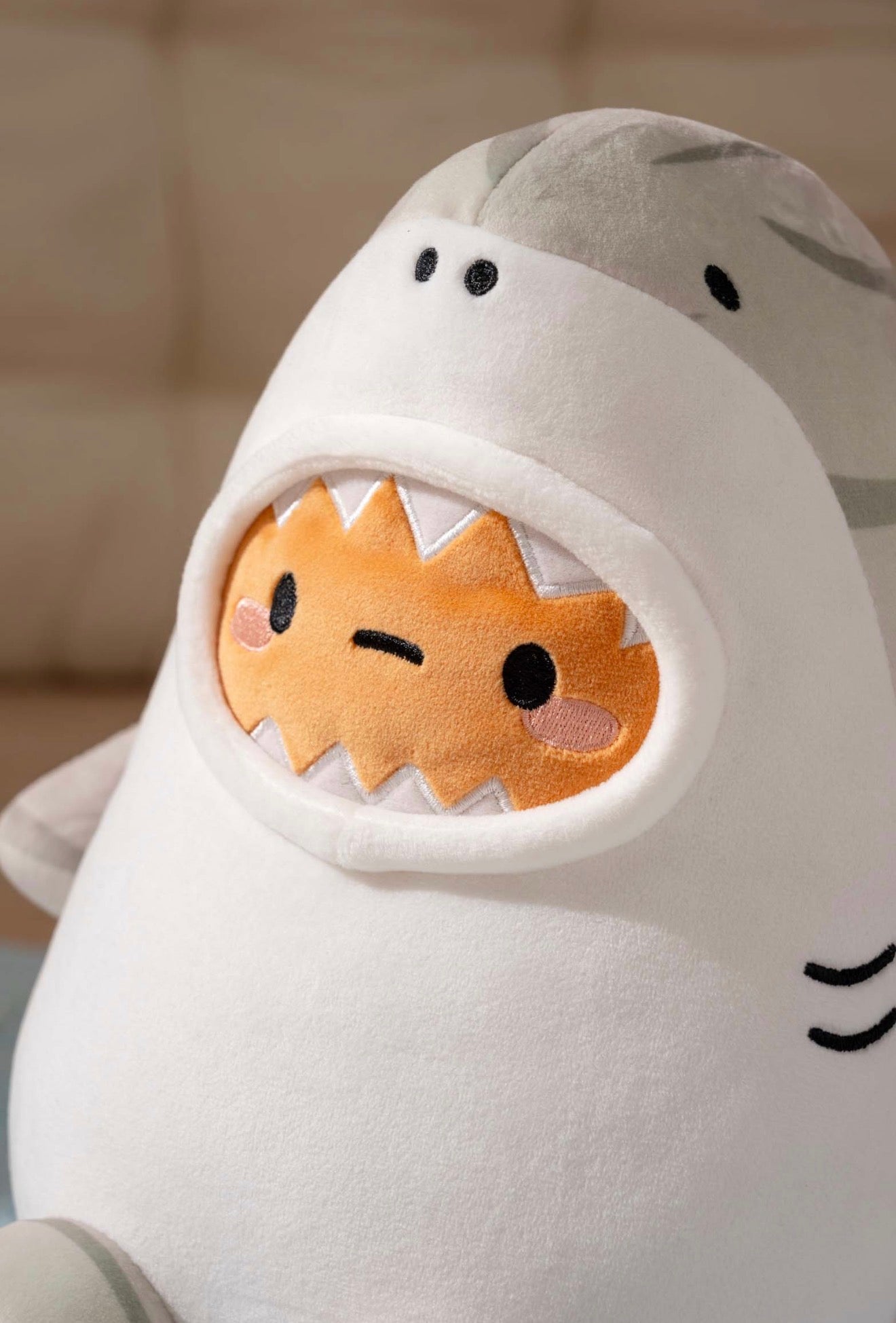 Smoko Tiger Shark Tayto Potato Midi Mochi Plushie - OVERRATED