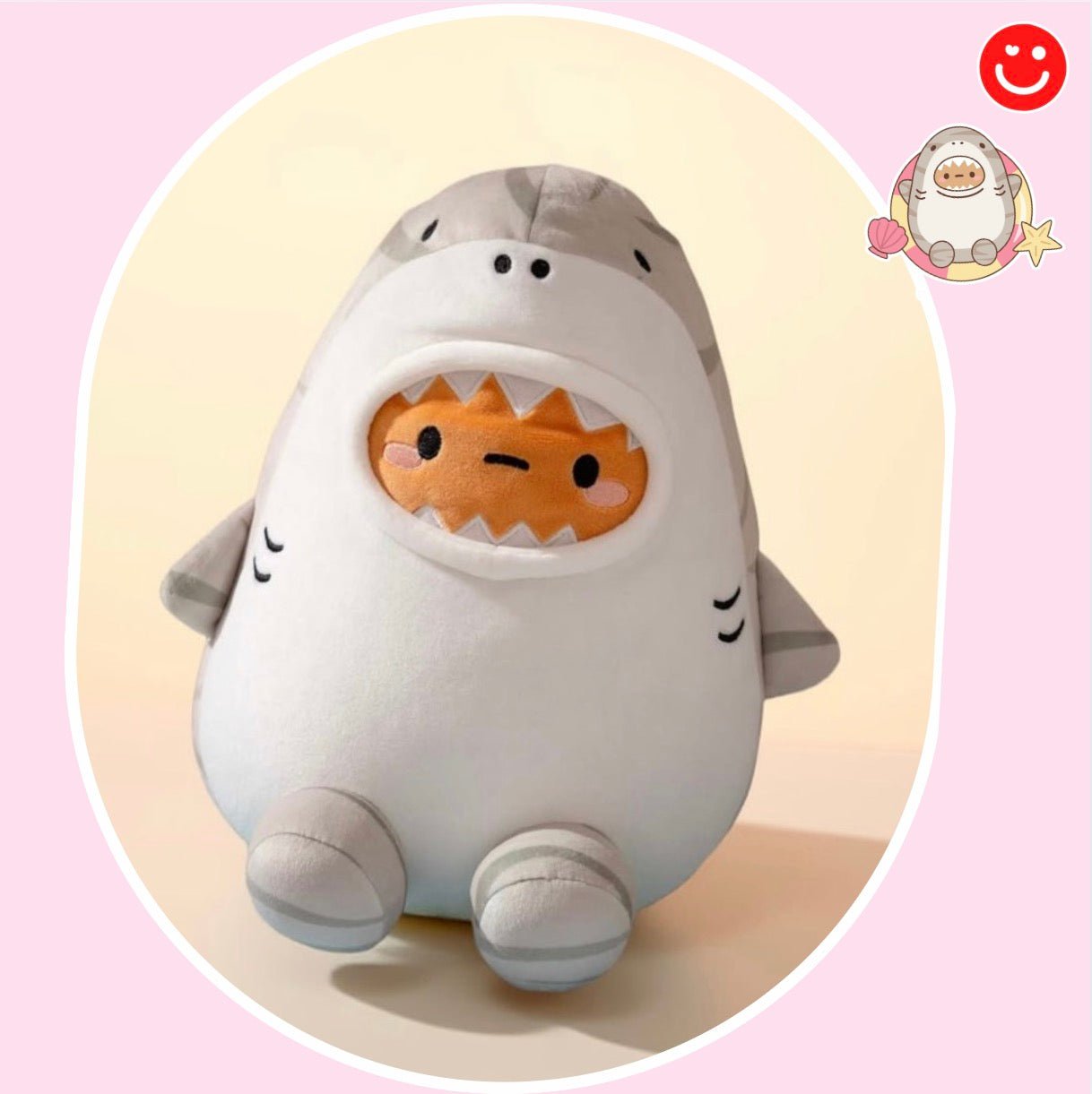 Smoko Tiger Shark Tayto Potato Midi Mochi Plushie - OVERRATED