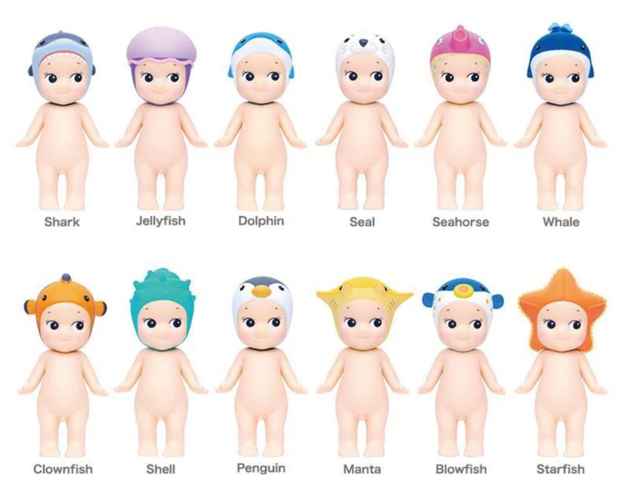 Sonny Angel Marine Series all 12 figures group collection - Overrated Korean Beauty