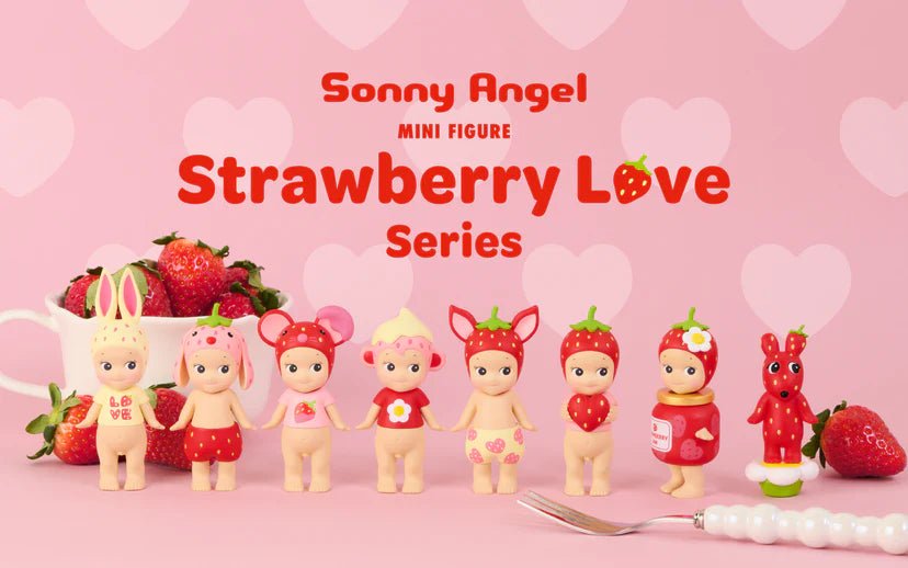 Sonny Angel Strawberry Love Series Valentine's Day collectible set - Overrated Korean Beauty