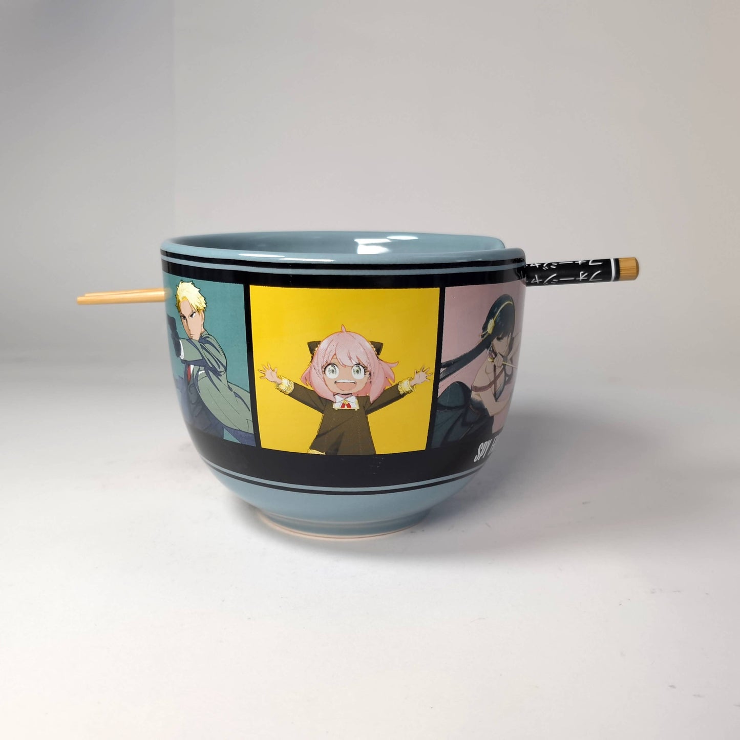 Spy X Family Color Blocks Grid 20oz Ceramic Ramen Bowl - OVERRATED