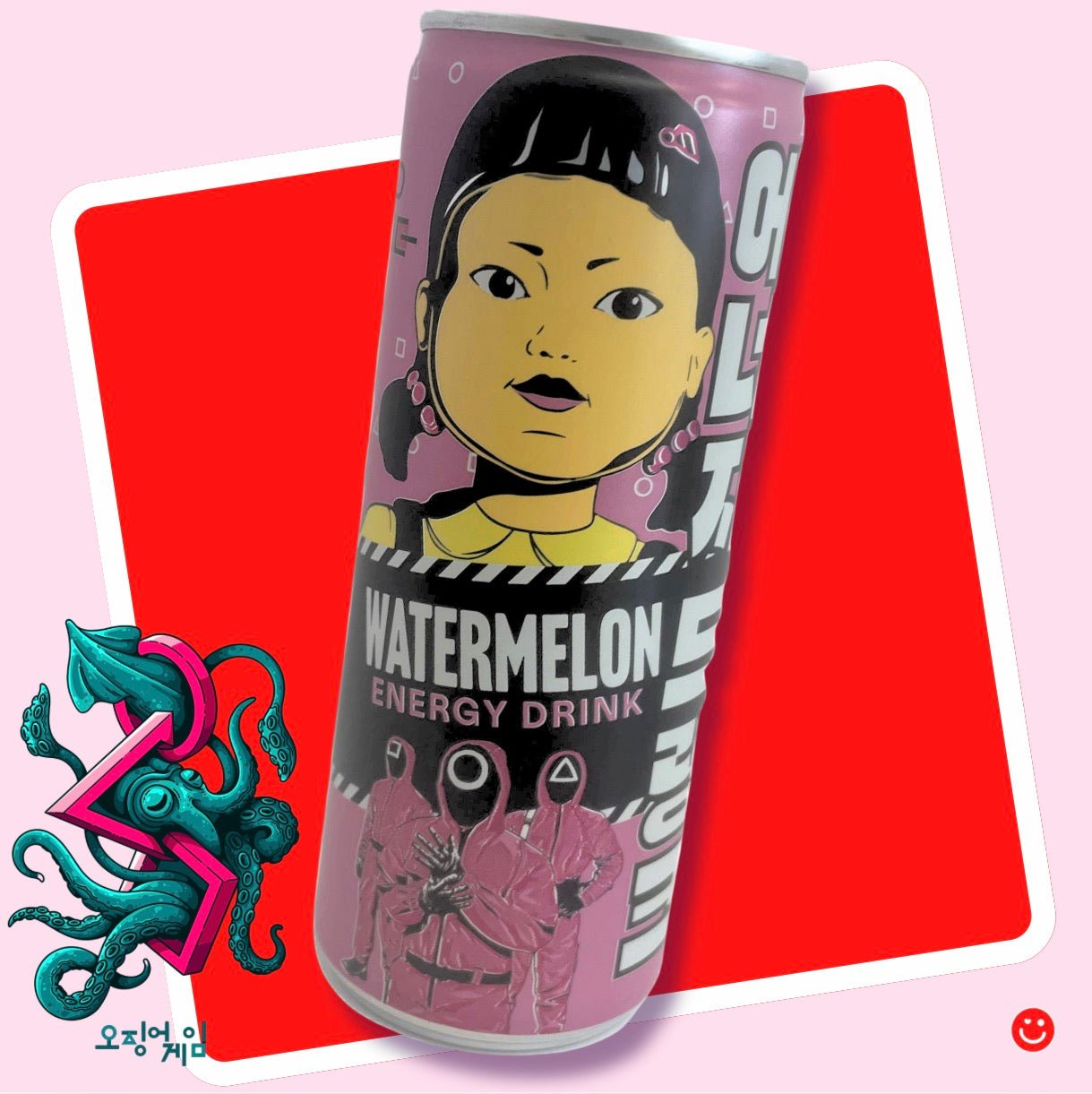 Squid Game Watermelon Flavored Energy Drink - OVERRATED