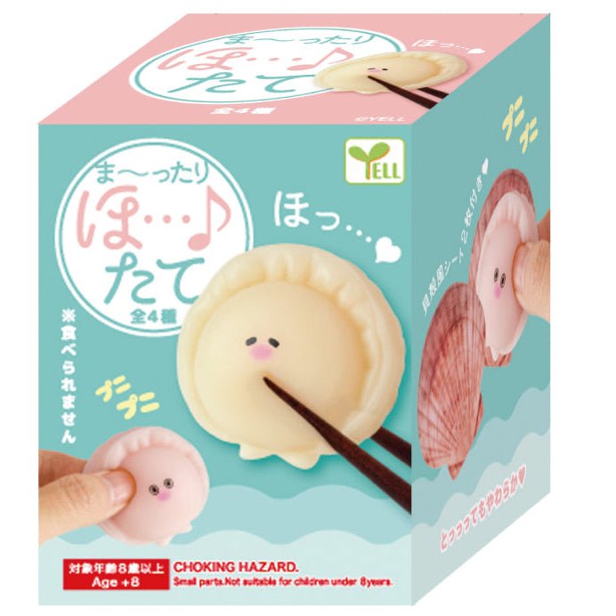 Squishy blind box YELL Relaxing Scallop retail box with multiple units - Overrated Korean Beauty & More