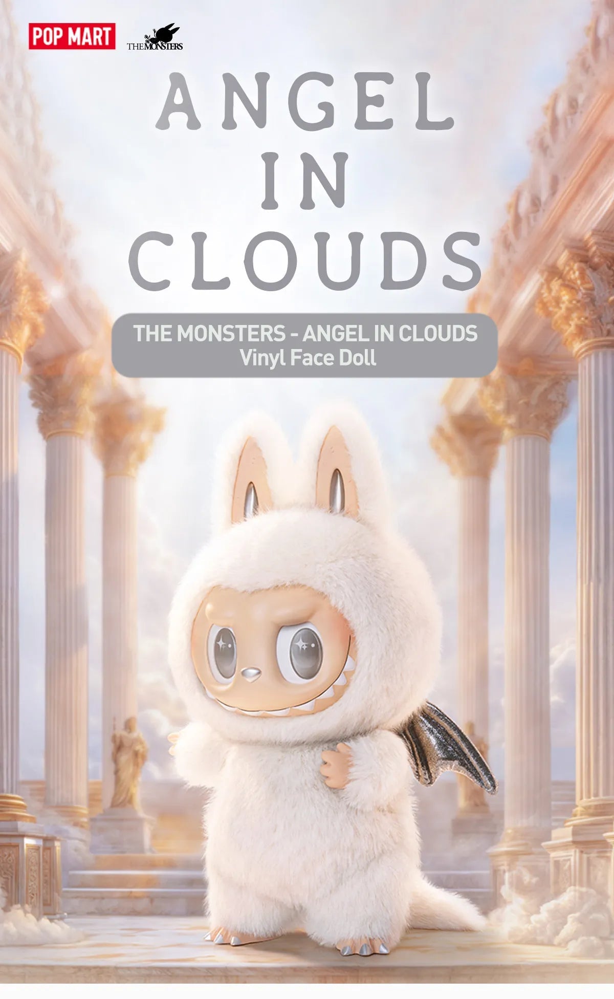 THE MONSTERS ANGEL IN CLOUDS Vinyl Face Doll - OVERRATED