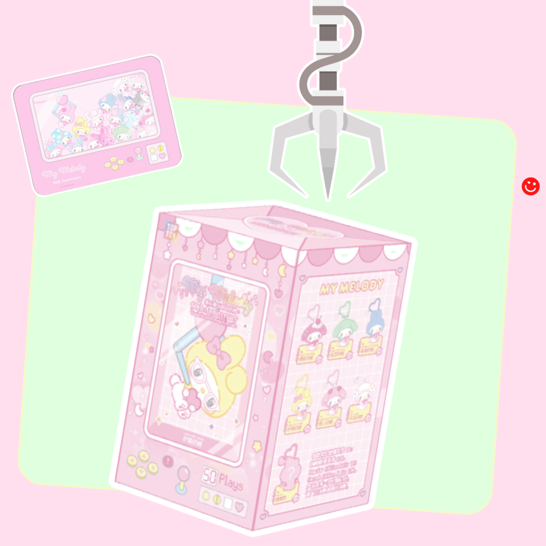 TOP TOY Sanrio My Melody 50th Anniversary Claw Machine Series Plush Blind Box - OVERRATED