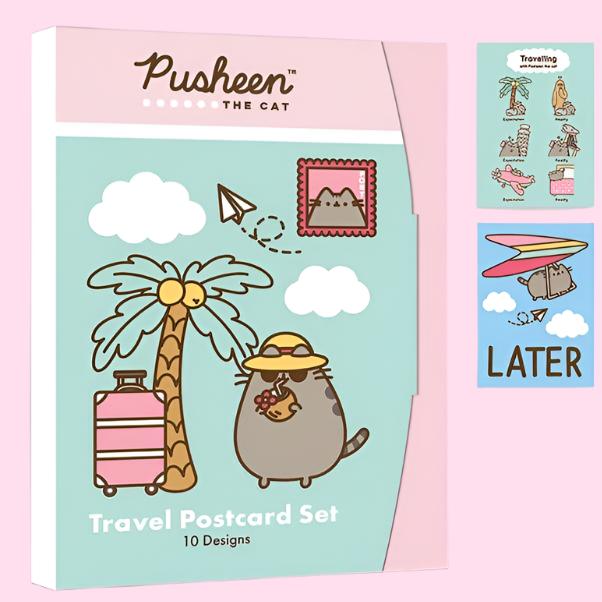 Traveling Pusheen Postcard Set - OVERRATED