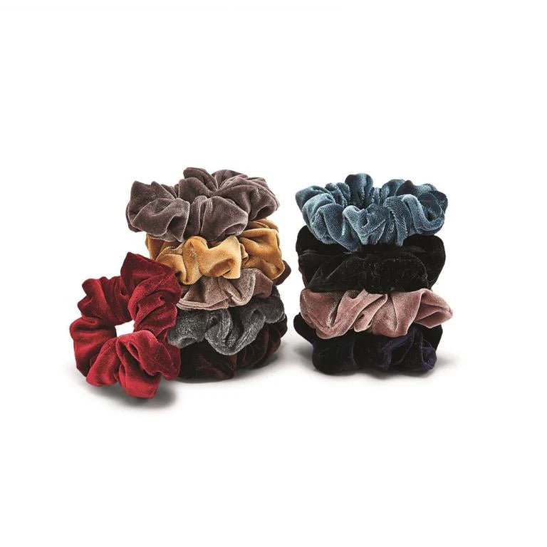 Velvet hair scrunchie set full collection overview - Overrated Korean Beauty & More
