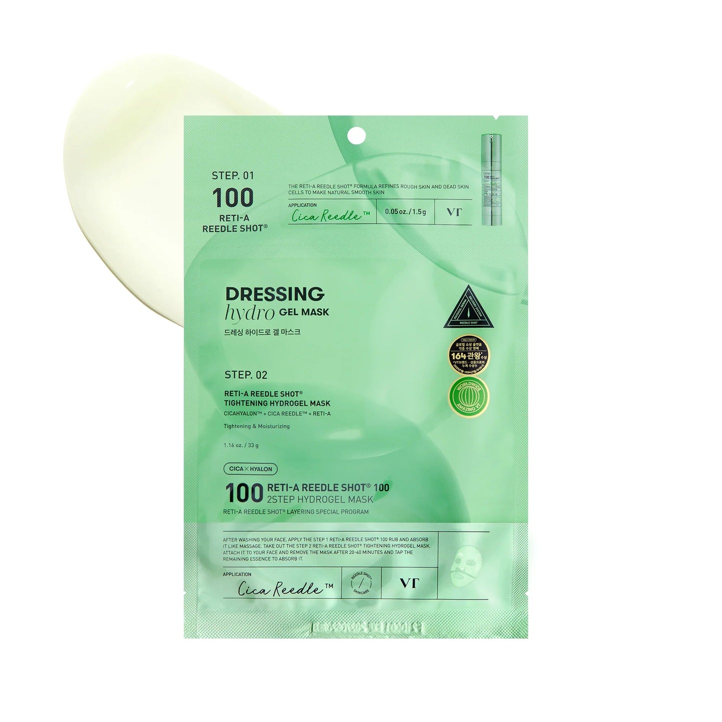 VT Cosmetics Reti - A Reedle Shot 100 2 Step Hydrogel Mask - OVERRATED