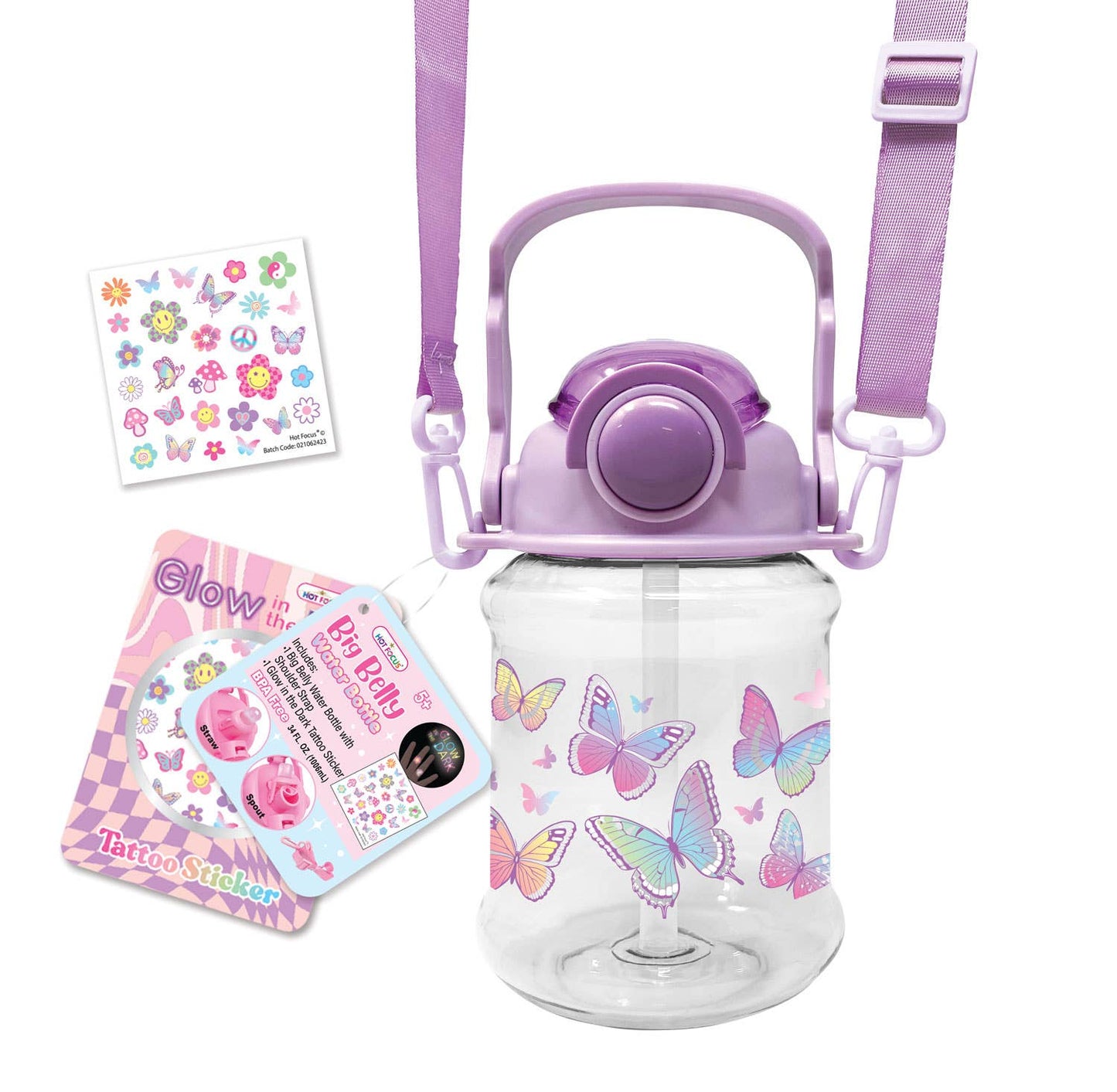Y2K Butterfly Water Bottle - OVERRATED