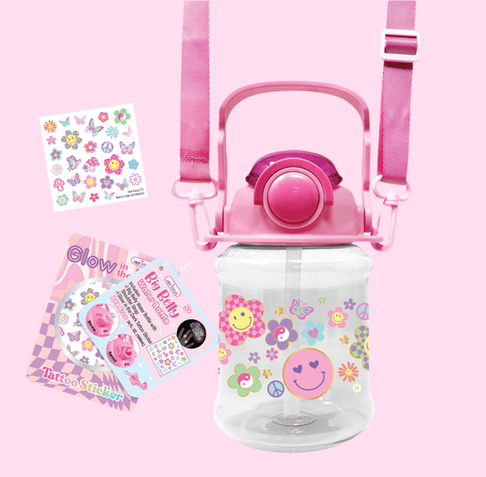 Y2K Chuggy Flower Water Bottle - OVERRATED