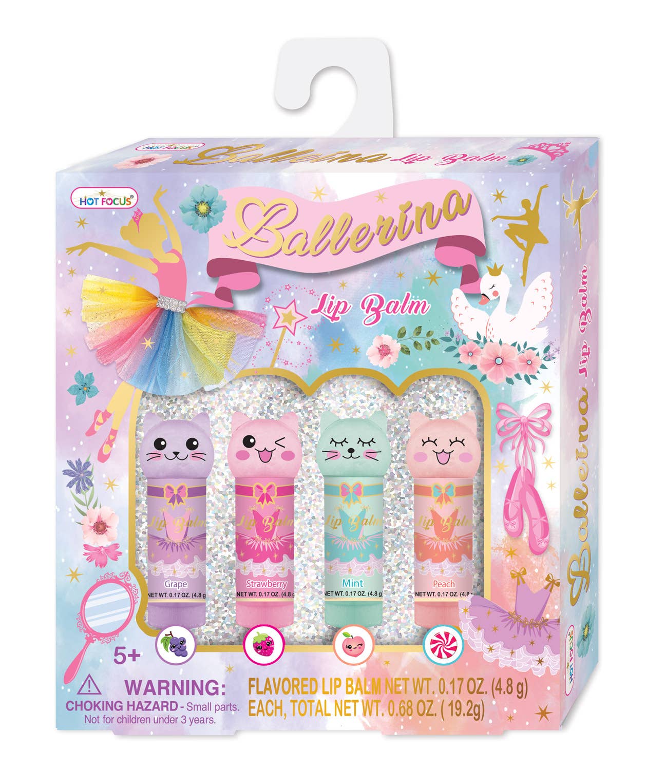 Korean lip balm set flavored Ballerina individual tube close-up - Overrated Korean Beauty & More