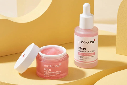 PDRN Korean skincare lip mask with salmon DNA gel texture at Overrated K-Beauty