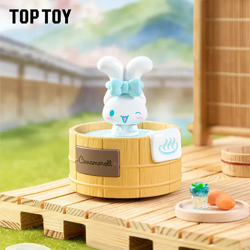 Top Toy Sanrio characters Spinning Hot Spring Series Figures Blind Box