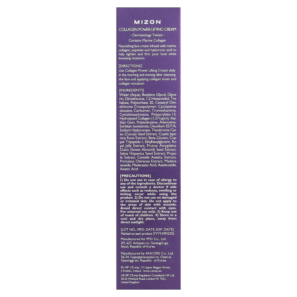 Mizon Collagen Power Lifting Cream, 1.18 fl oz (35 ml)