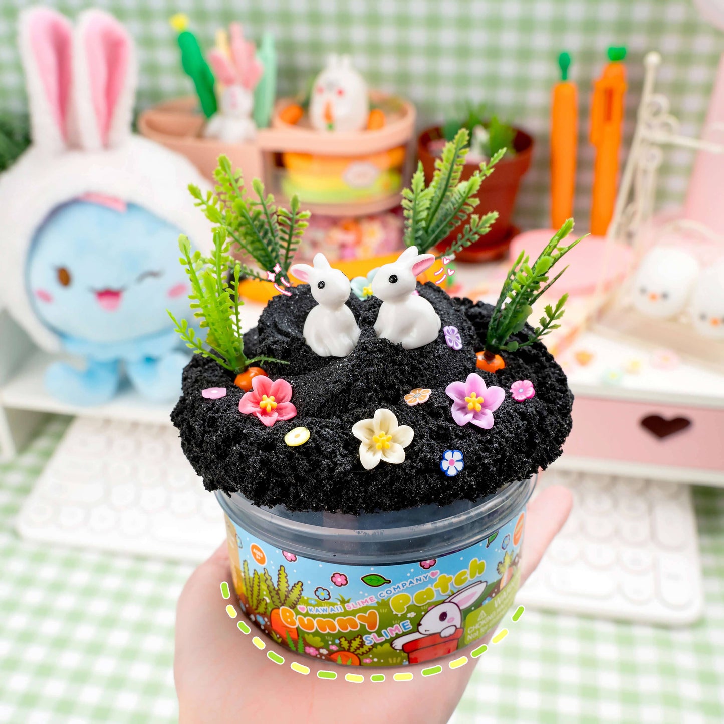 Kawaii Slime Co. Bunny Patch Cloud-Dough Slime