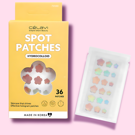 Hologram Floral Hydrocolloid Spot Patches