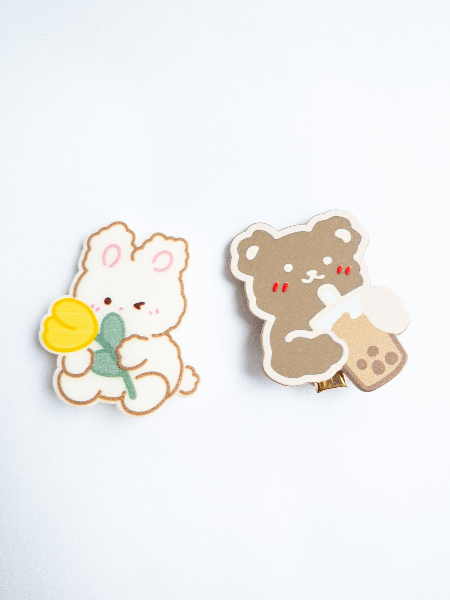 EGGY CAKES Boba Bear Hair Clips