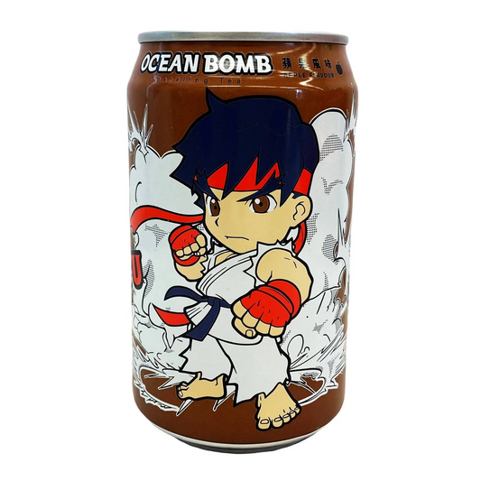 Ocean Bomb Street Fighter Ryu Apple Sparkling Tea Flavor