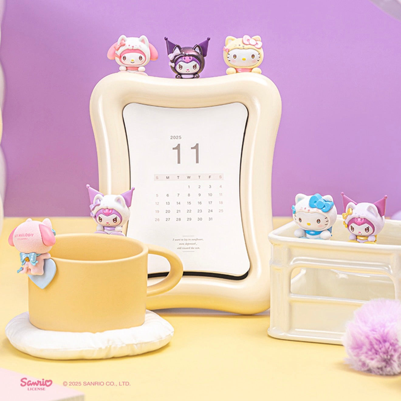 Moetch x Sanrio Characters Guardian Meow Squad Series Lying Bean Blind Box
