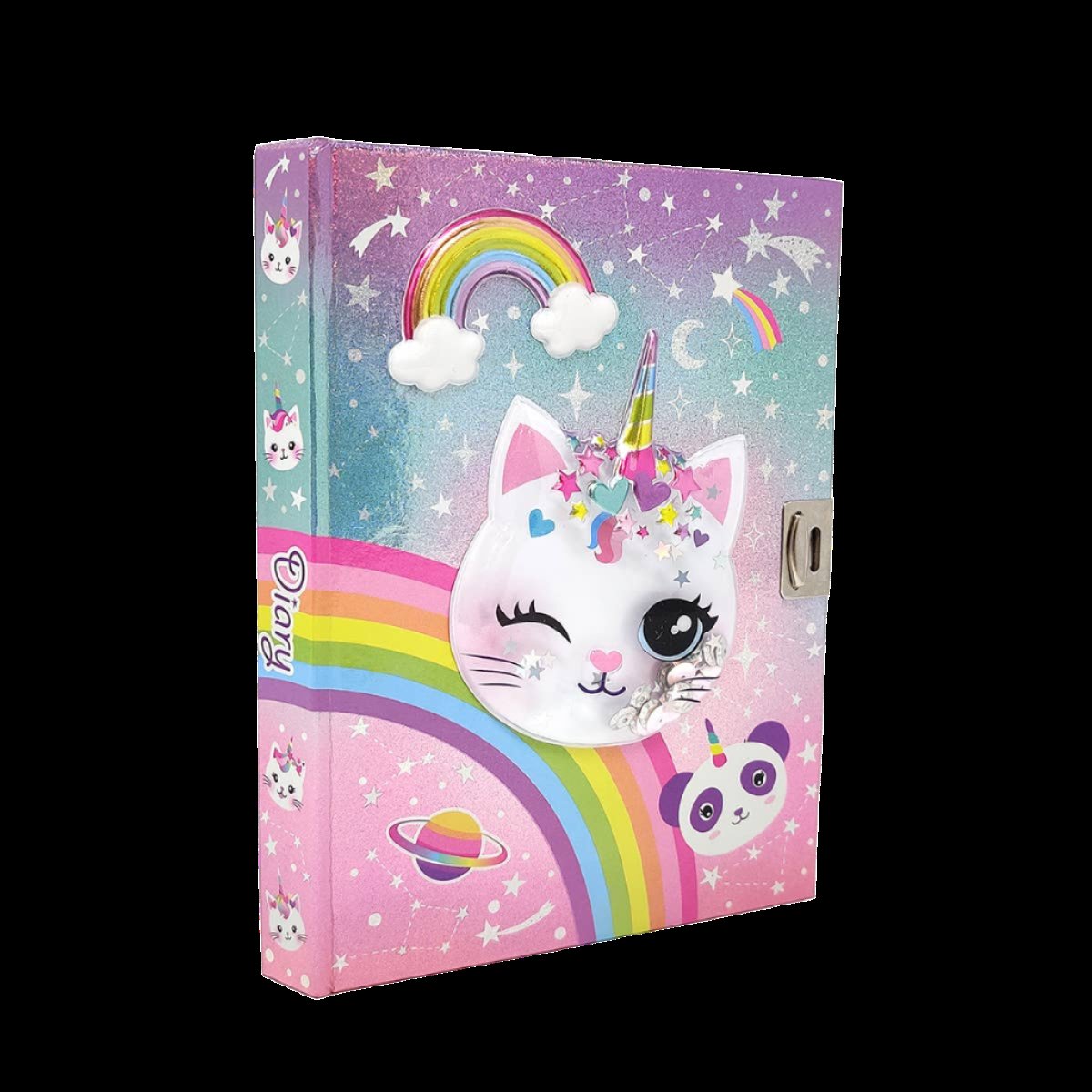 Kawaii Caticorn Diary with Lock & Keys