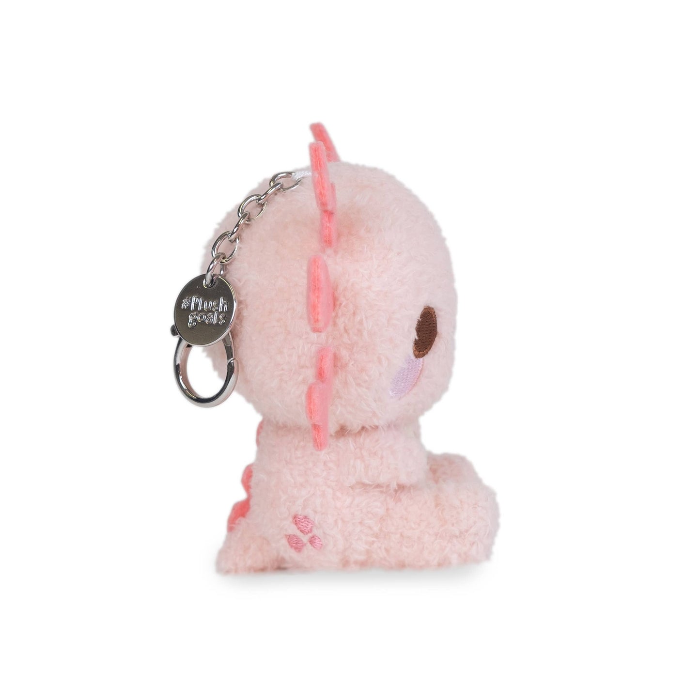 Mini Kawaii Lottie Keychain Pink Axolotl Plush Clip