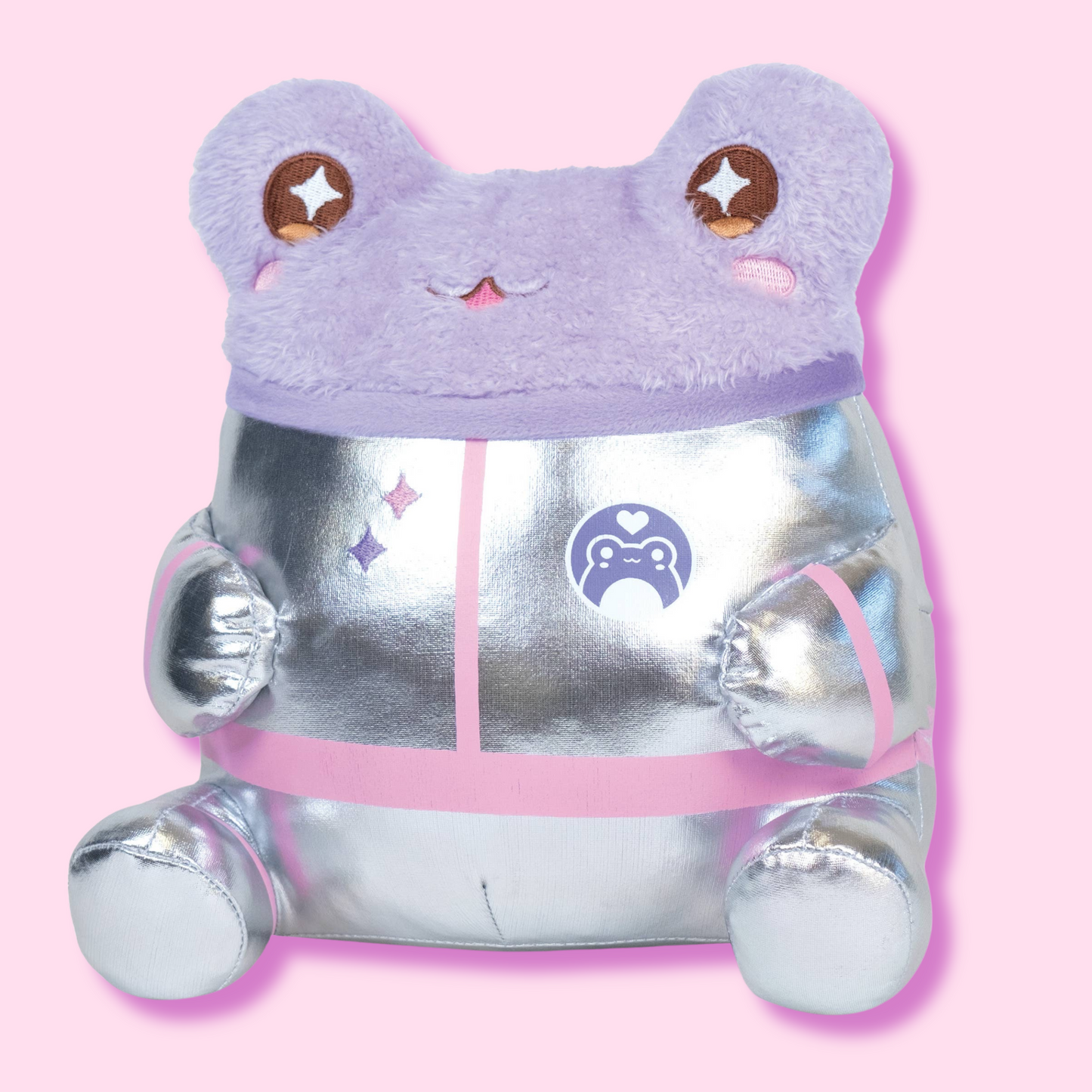 Cute Kawaii Soft Animal Frog Plush Astronaut Wawa Purple