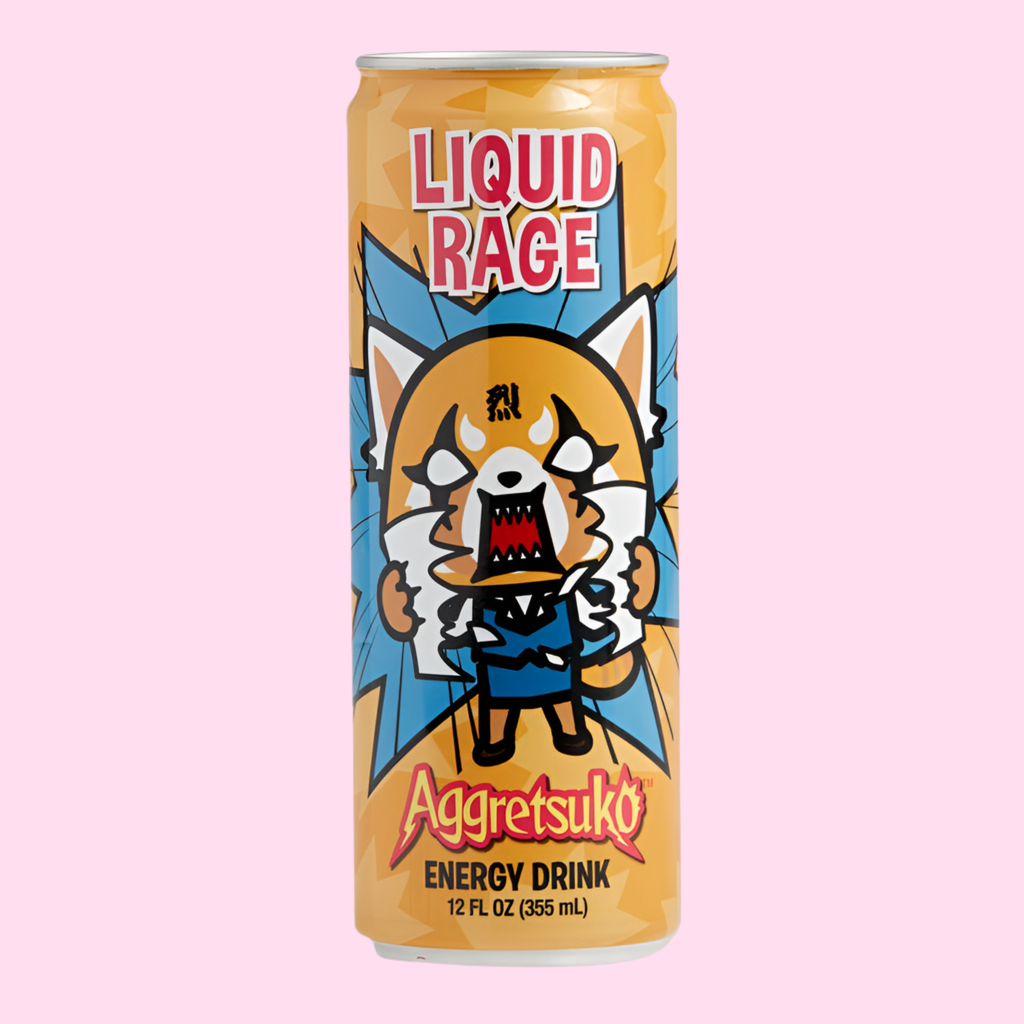 Aggretsuko Liquid Rage Energy Drink