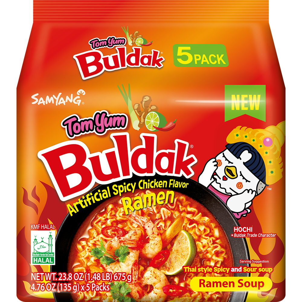 Samyang 5 Pack Buldak Tomyum Flavor Ramen