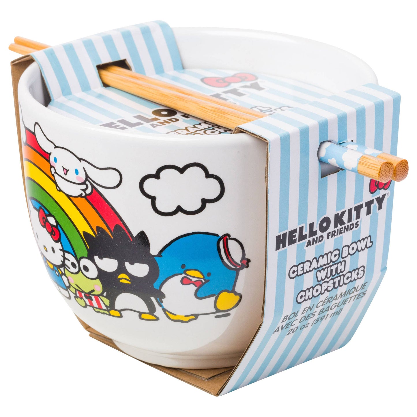 Hello Kitty and Friends Rainbow Ramen Bowl with Chopsticks