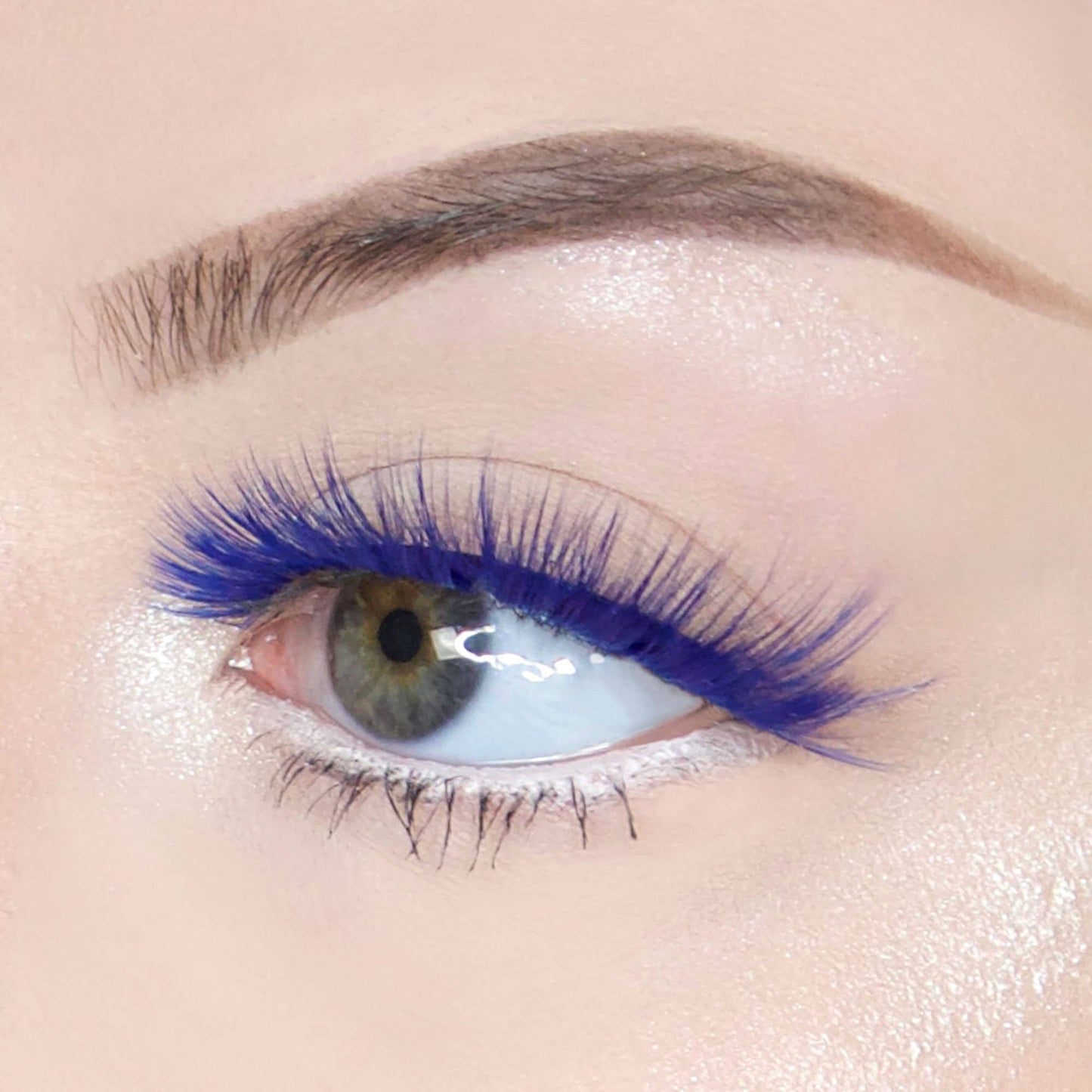 DARK BLUE Colored FABULASHES 3D Faux Mink False Eyelashes