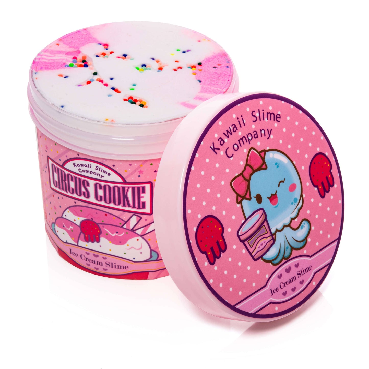 Kawaii Slime Co. Circus Cookie Scented Ice Cream Pint Slime