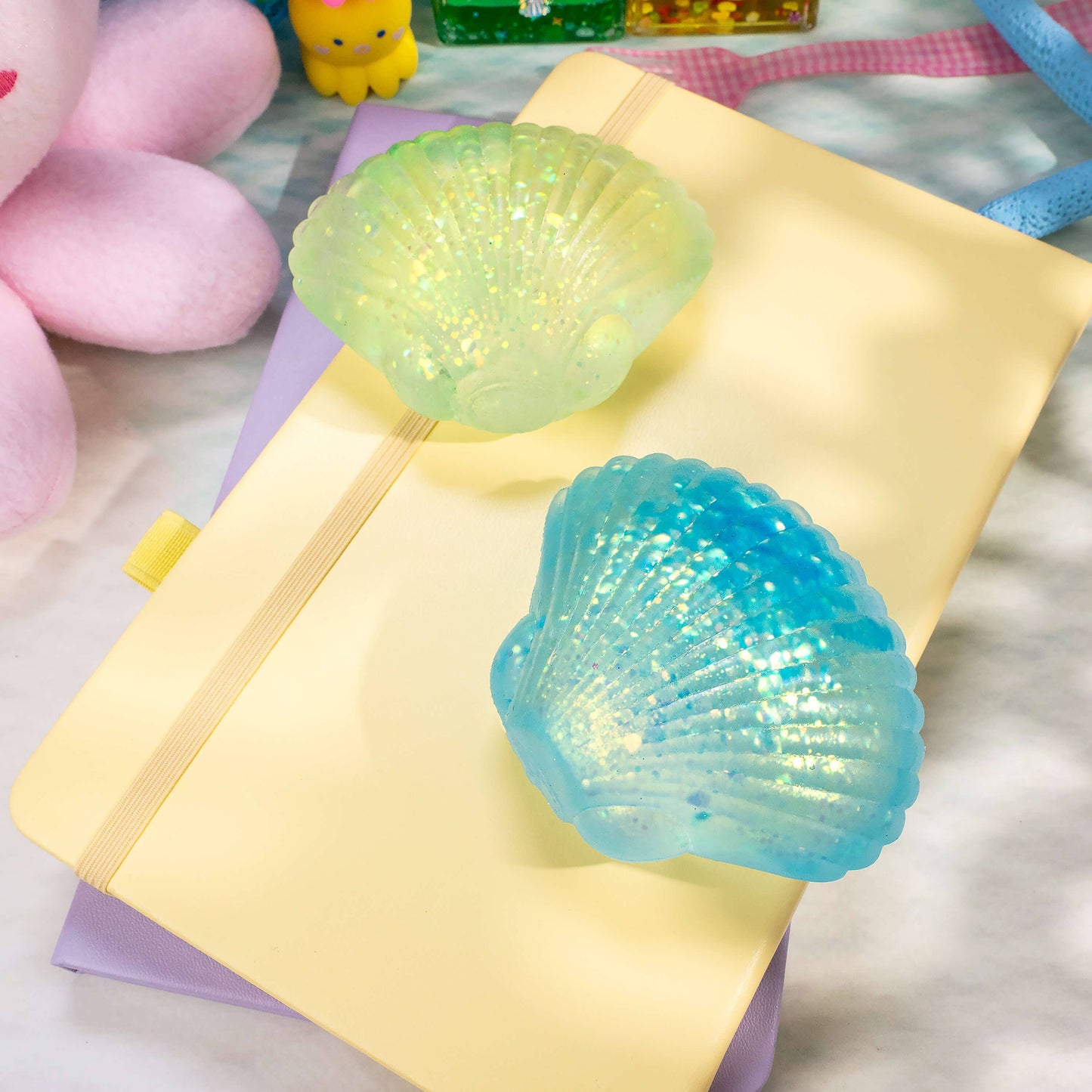 Kawaii Slime Co. Squishy Sensory Seashells By The Seashore