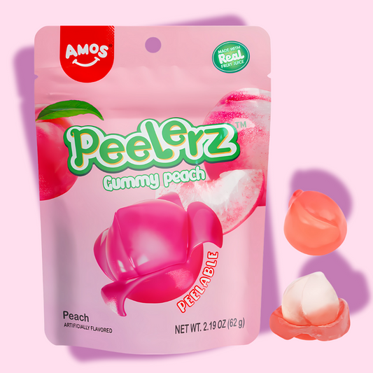 Amos Peelerz - Peelable Peach Gummy