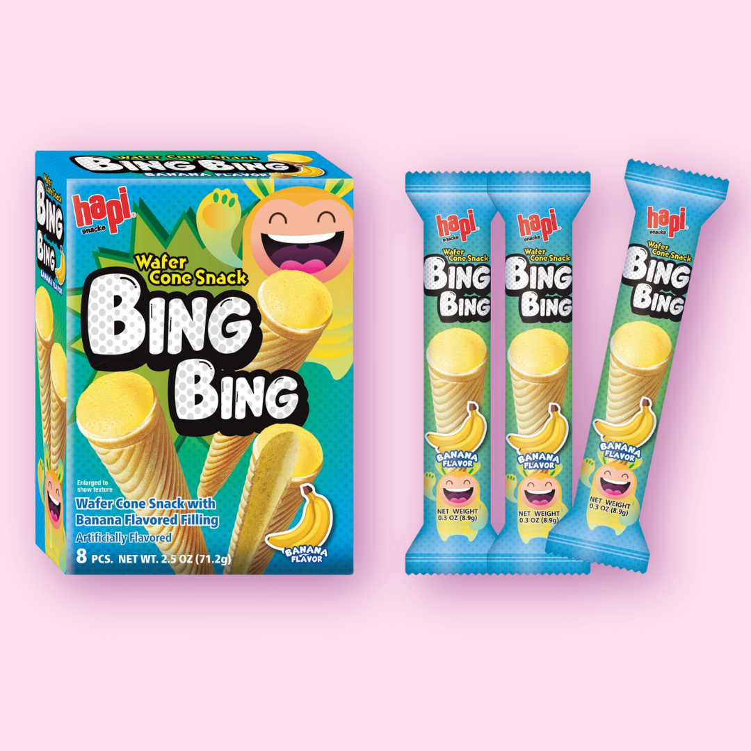 HAPI BING BING Cone Snack Banana Flavor