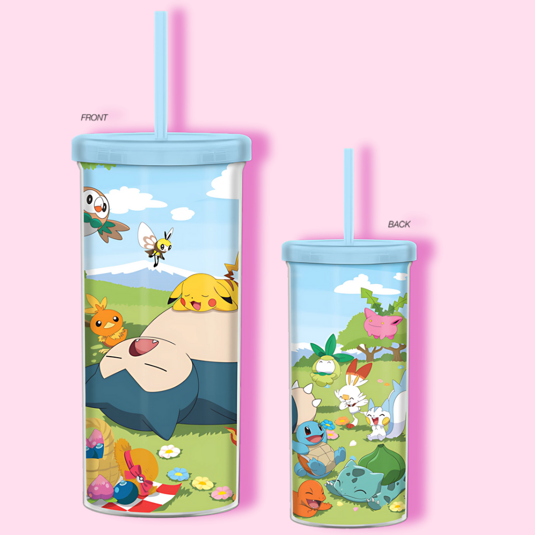 Pokemon Blossom Pokemon Picnic 20oz Plastic Tall Cold Cup