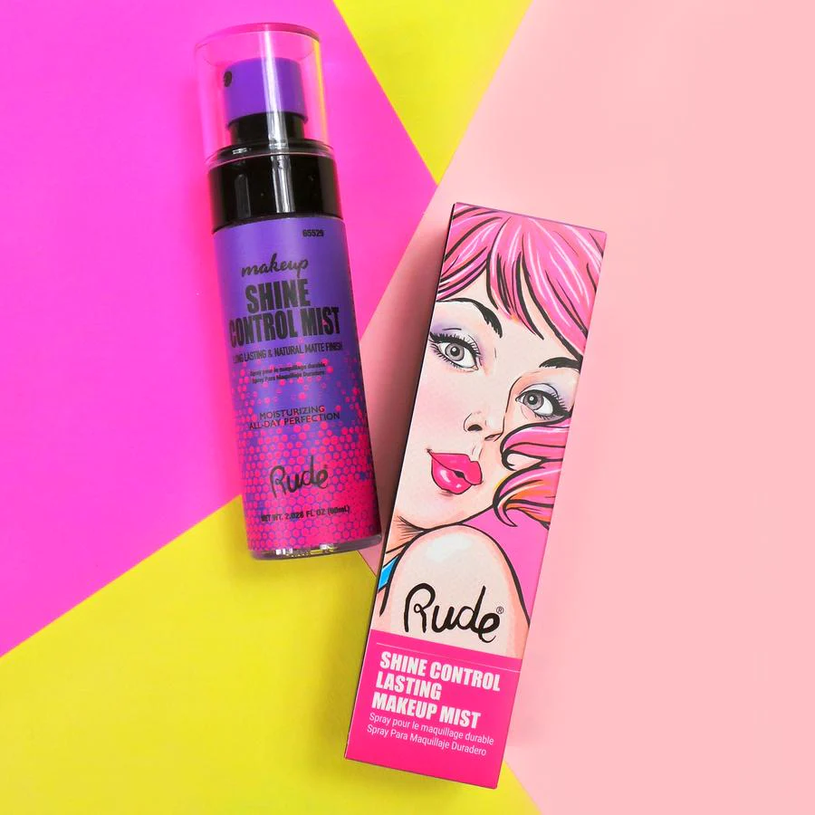 RUDE Shine Control Mist, Long Lasting & Natural Matte Finish