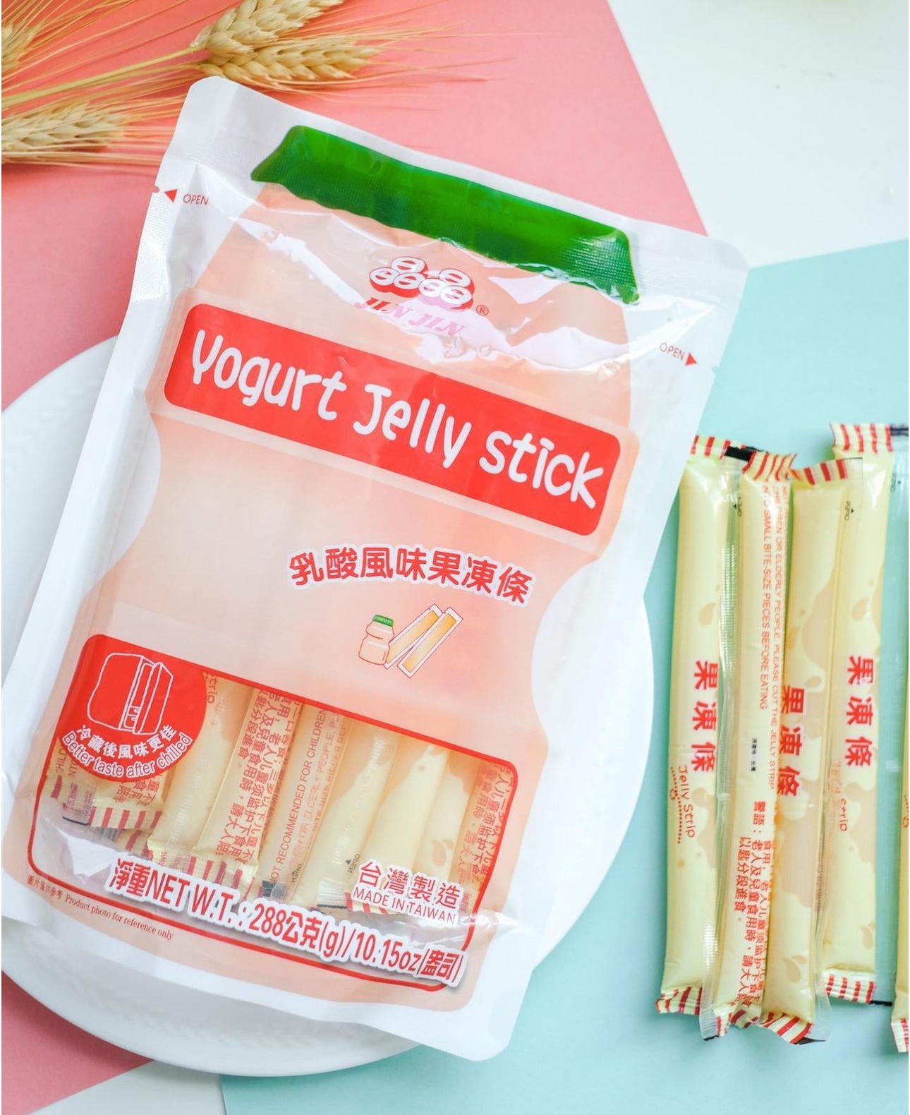 Jin Jin Yogurt Jelly Stick 288g